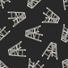 ladder doodle seamless pattern background N4