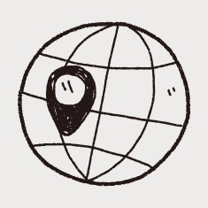 map location doodle N23