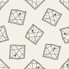 map location doodle seamless pattern background N2