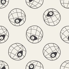 map location doodle seamless pattern background N3