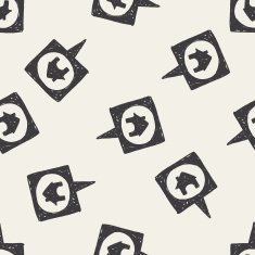 map location doodle seamless pattern background N7