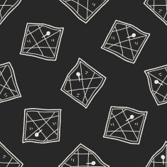 map location doodle seamless pattern background N11