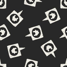 map location doodle seamless pattern background N15