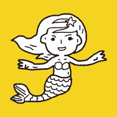 Mermaid doodle N4