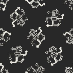 mobile medea link doodle seamless pattern background N6