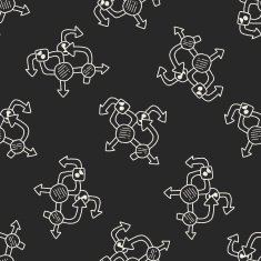 mobile medea link doodle seamless pattern background N7
