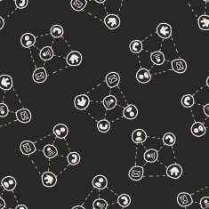 mobile medea link doodle seamless pattern background N9