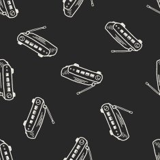 modem doodle seamless pattern background N3