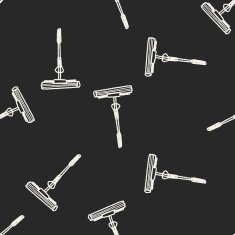 mop doodle seamless pattern background N4