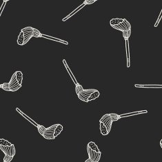 mop doodle seamless pattern background N5