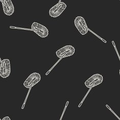 mop doodle seamless pattern background N10