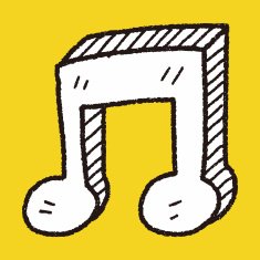 music note doodle N78