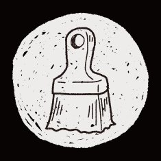 paint brush doodle N10
