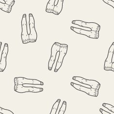 pant doodle seamless pattern background N2