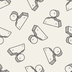 people doodle seamless pattern background