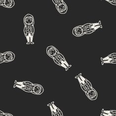 pilot doodle seamless pattern background N2