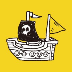 Pirate Ship doodle N9