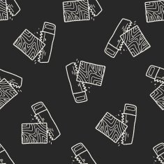 saw doodle seamless pattern background N12