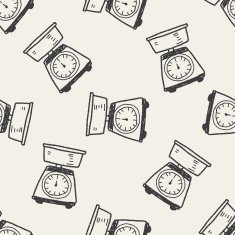 scale doodle seamless pattern background