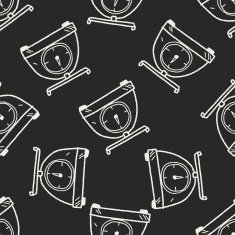 scale doodle seamless pattern background N4