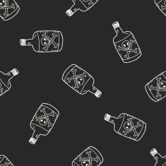 poison doodle seamless pattern background N2