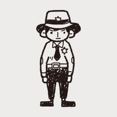police doodle N10