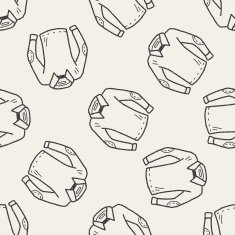 polo shirt doodle seamless pattern background N2