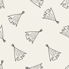 rag doodle seamless pattern background N3