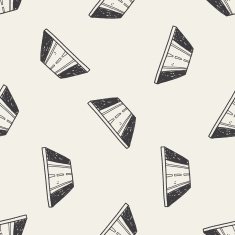 road doodle seamless pattern background