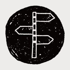 road sign doodle N12