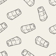 salt pepper doodle seamless pattern background