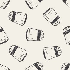 salt pepper doodle seamless pattern background N2