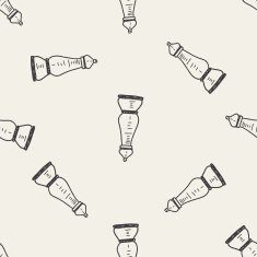 salt pepper doodle seamless pattern background N3