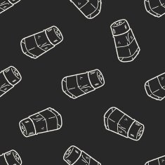 salt pepper doodle seamless pattern background N5