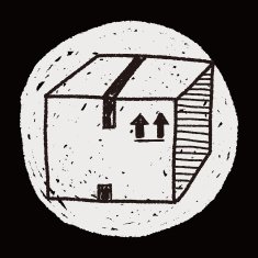 shipping box doodle N76