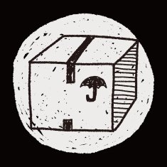shipping box doodle N78