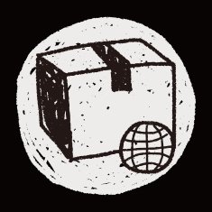 shipping box doodle N86