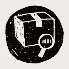 shipping box doodle N96