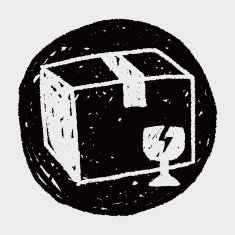 shipping box doodle N100