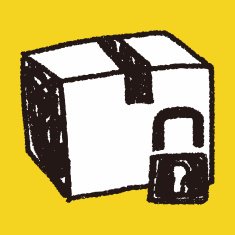 shipping box doodle N107