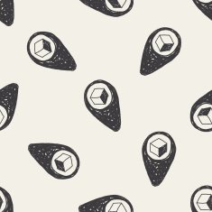 shipping location doodle seamless pattern background N2