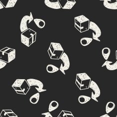shipping location doodle seamless pattern background N3