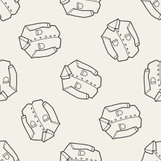 shirt doodle seamless pattern background