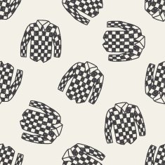 shirt doodle seamless pattern background N3
