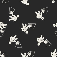 shovel doodle seamless pattern background N8