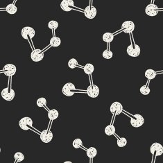social link doodle seamless pattern background N4