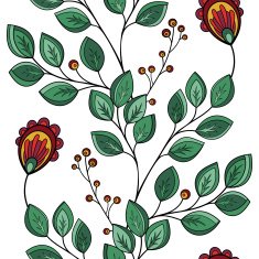 Vector seamless floral pattern N115