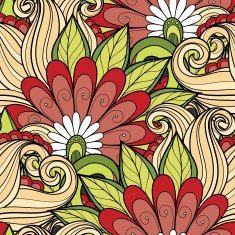 Vector seamless floral pattern N119