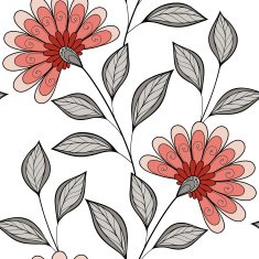 Vector seamless floral pattern N120