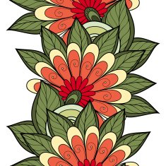 Vector seamless floral pattern N121